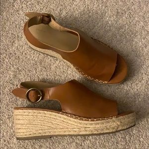 Universal thread platform sandals 6 espadrille